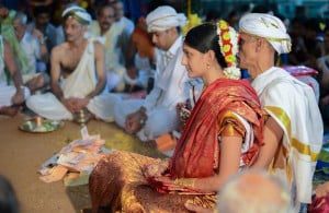 Candid Indian Wedding - sitting on dad's lap