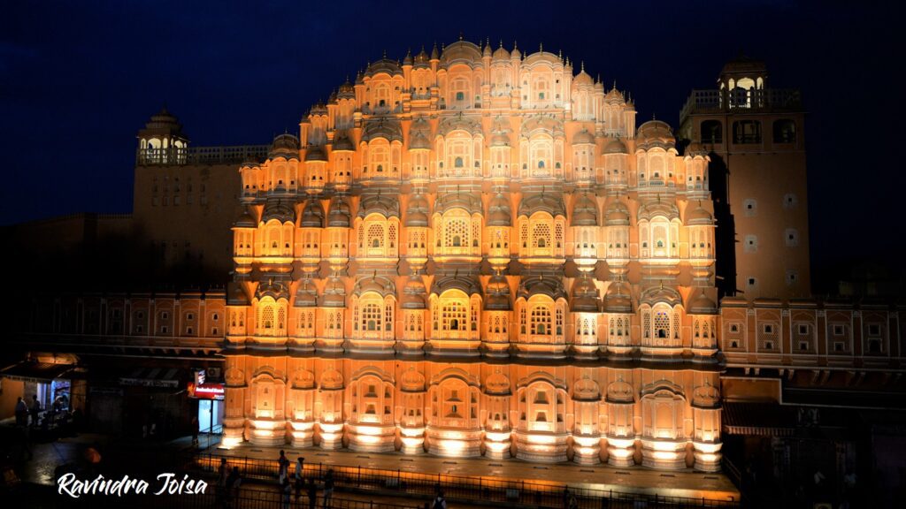 Hawa Mahal Jaipur at night