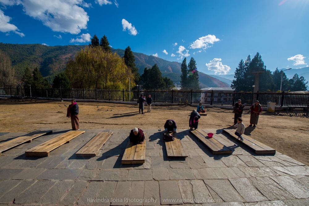 Devotees at National Memorial Chorten - Travel Photography