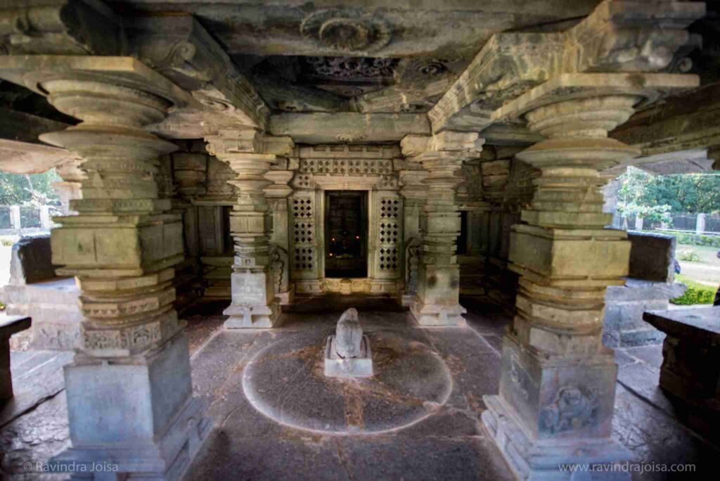 12th century Tambdi Surla Mahadev temple - inside, Goa